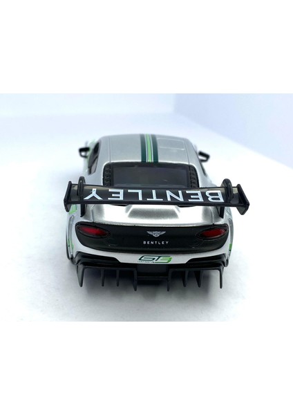2018 Bentley Continental Gt3 - Çek Bırak 5inch. Lisanslı Model Araba, Oyuncak Araba 1:38