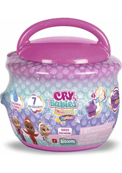 Cry Babies Magic Tears Fantasy Paci Evler Sürpriz Paket CYM02000 - Açık Pembe