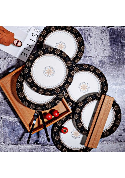 SRV-0004 Espina 26 cm 6lı Servis Tabağı