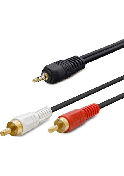 HN4408 Aux To 2rca Kablo Sarı Uç - 5m