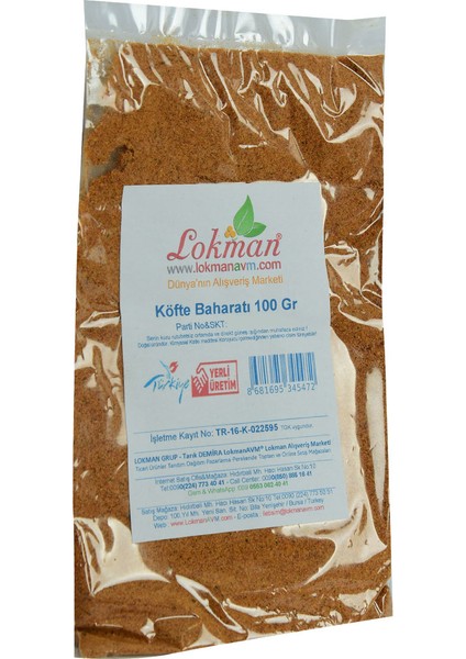 Köfte Baharatı 100 gr Paket fırsatları