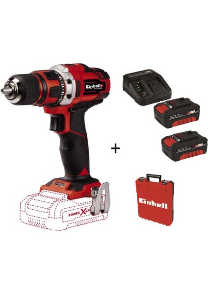 Te-Cd 18/40 Li (2x4 Ah Starter Kit) 18 V Akülü Matkap Vidalama Çantalı