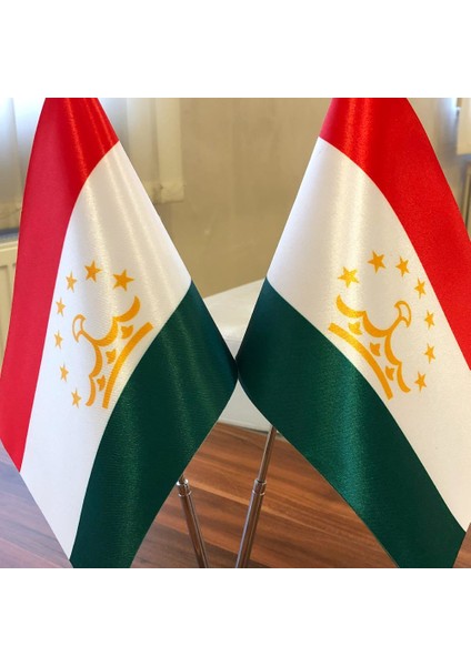 Tacikistan Masa Bayrağı Krom Direkli Ikili Bayrak fiyatları