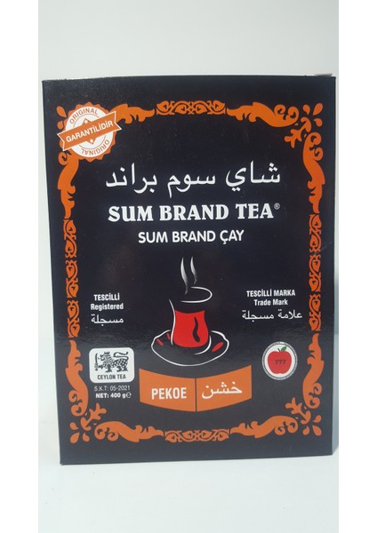 Pekoe Kutu Siyah / Seylan Çay 400 gr