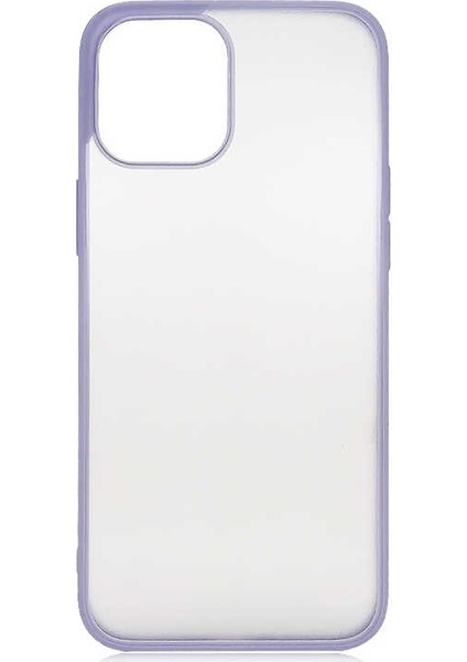 Apple iPhone 12 Mini Kılıf Zore Mess Ince ve Hafif Silikon Kılıf Mor