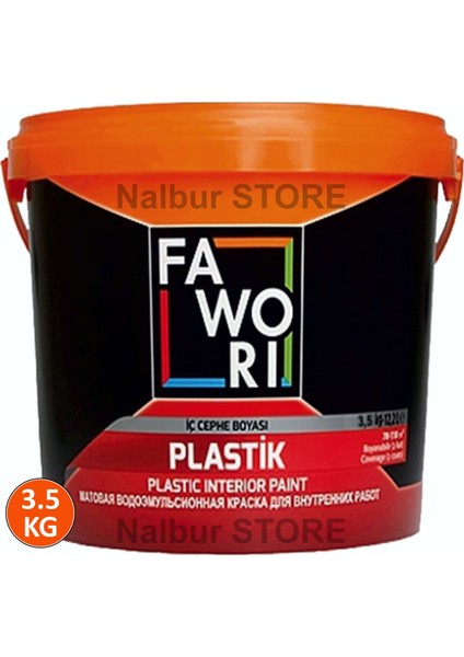 Iç Cephe Duvar Boyası Fawori Boya Su Bazlı 3.5 kg Mat ve Leylak