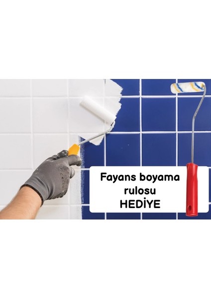 Ceramica Fayans Boyası Kullanıma Hazır 1 kg Rulo  Beyaz