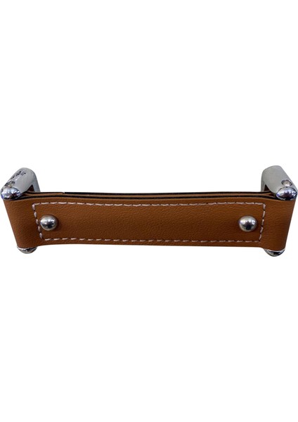 Deri Kulp U Tipi Fly Krom Taba Deri