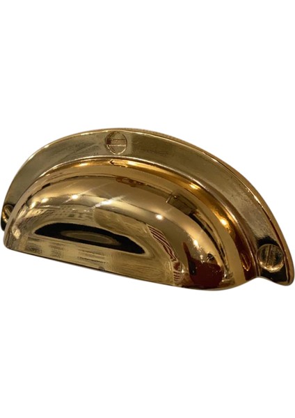 64 mm Tas Çekme Mutfak Kulp Parlak Altın