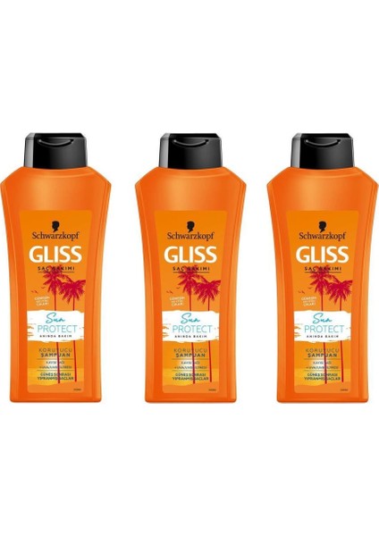 Gliss Şampuan 3 x 360ML Sun Protect