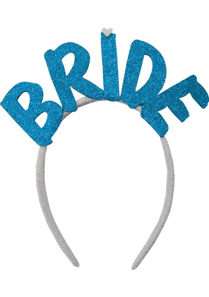 Bride Tüllü Taç - Mavi