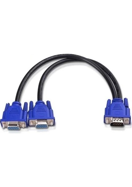 VGA Y Kablo VGA Splitter Kablo 2 Li VGA Çoklayıcı Kablo