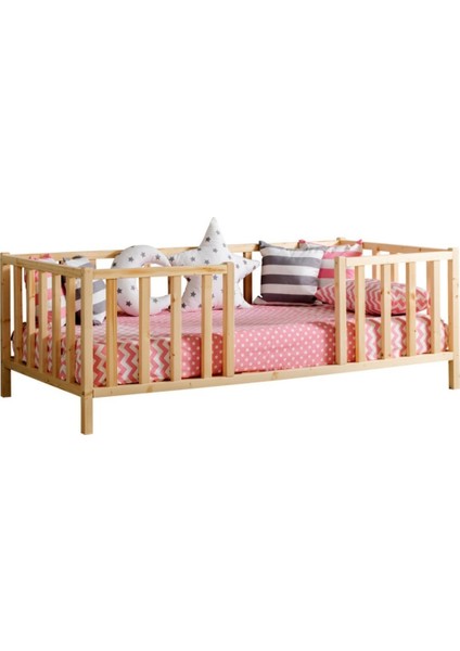 Çatısız Montessori Yatak Çocuk Yatağı Ahşap Beşik Bebek Karyolası Bebek Yatağı 60 x 120 cm fiyatları