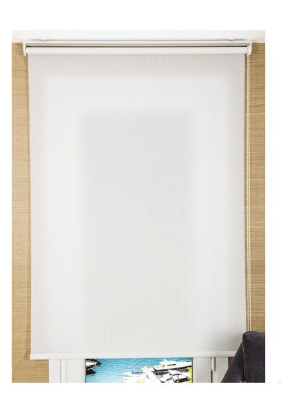 Ekru Mat Kalın Stor Perde