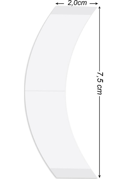 Elastibond Protez Saç Bandı Oval ( "cc" ) - (2,0cm x 7.5cm) 36 Adet