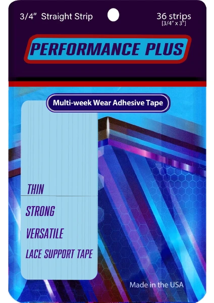 True Tape PERFORMANCE PLUS Protez Saç Bandı Düz 3/4" x 3" (2cm x 7,5cm) 36 Adet