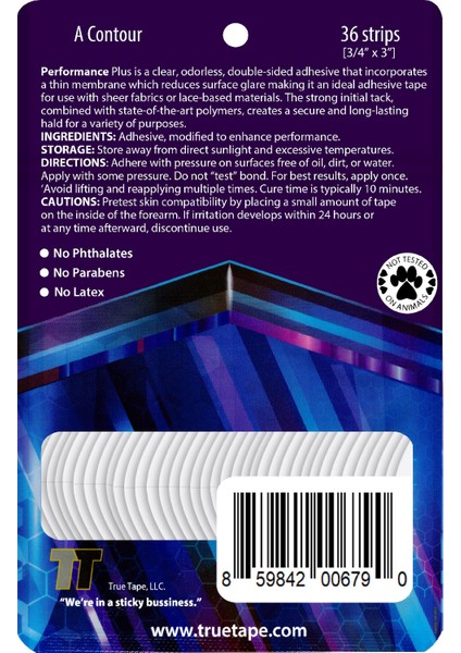Performance Plus Protez Saç Bandı Oval (A - 2,0cm x 7.5cm) 36 Adet fiyatları