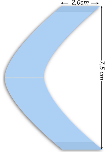 Performance Plus Protez Saç Bandı Oval (A - 2,0cm x 7.5cm) 36 Adet modelleri