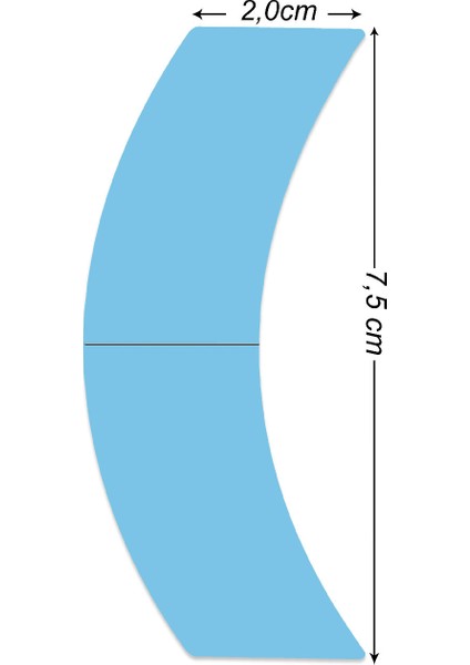 Performance Plus Protez Saç Bandı Oval (C - 2,0cm x 7.5cm) 36 Adet