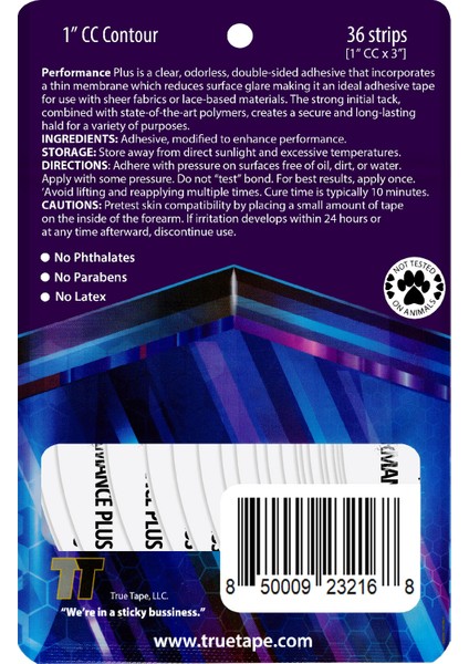 Performance Plus Protez Saç Bandı Oval (1" cc - 2,5cm x 7.5cm) 36 Adet