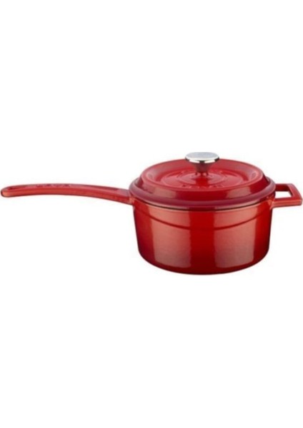 Döküm Yuvarlak 18 Cm. Sütlük Kırmızı Metal Saplı fiyatları