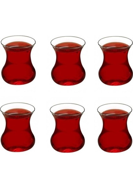 Aurora 6'lı Cam Çay Bardağı