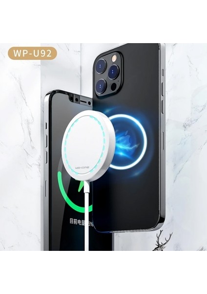 Wekome Wk WP-U92 15W Ultra Ince Mıknatslı Kablosuz Wireless Şarj