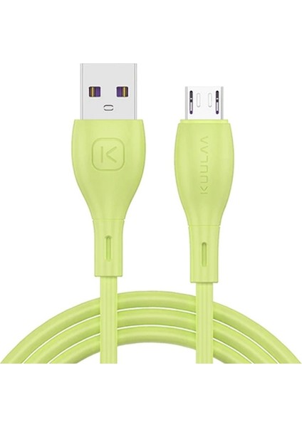 Liquid Silicone Mikro USB 2.4A Hızlı Şarj Kablosu 1 mt AL-33484