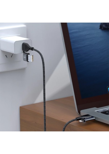 4in1 USB To Type C -Type To Type Kablosu + Lightning Başlık USB 1 mt AL-33616