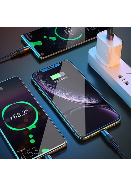 Wekome 3WDC-125 In1 Type-C + Lightning + Micro USB Şarj Kablsu 1.20CM AL-33590