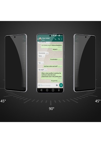 Samsung Galaxy A71 3D Full Privacy Gizlilik Tempered Cam Ekran Koruyucu AL-33748 fiyatları