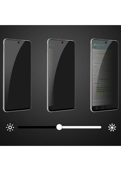 Samsung Galaxy A71 3D Full Privacy Gizlilik Tempered Cam Ekran Koruyucu AL-33748 indirimleri