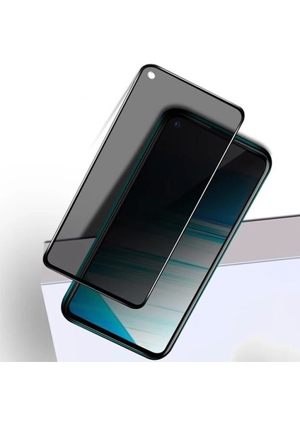 Oppo Realme 7 3D Full Privacy Gizlilik Tempered Cam Ekran Koruyucu AL-33756 modelleri
