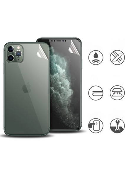 Apple iPhone 11 Pro Max 6.7 Film Ön Arka Full Koruyucu Membran Nano Hidrojel Koruyucu Set AL-33767 modelleri