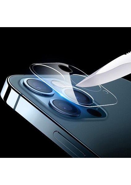 Apple iPhone 12 Pro Max 6.7 Hat-Prince 9h 3D Full Tempered Cam Kamera Koruyucu AL-33872 modelleri