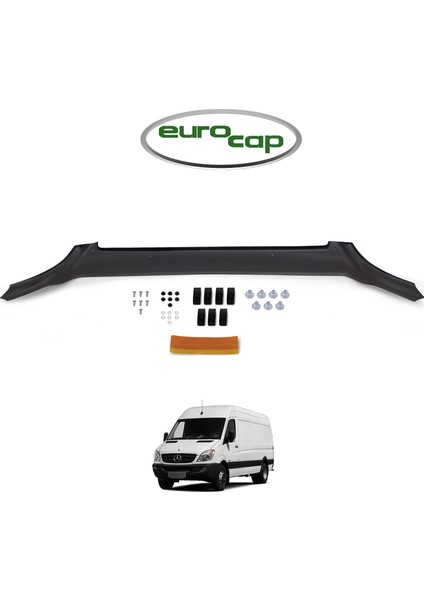 Mercedes Sprinter W906 Ön Kaput Koruma Rüzgarlığı 3 mm Akrilik (Abs) Parlak Deflektör 2006-14