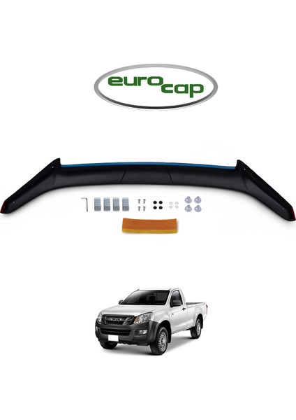 Isuzu D-Max Ön Kaput Koruma Rüzgarlığı 3 mm Akrilik (Abs) Parlak Siyah Deflektör 2012-2017 fiyatları
