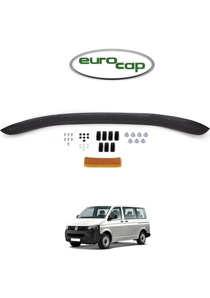 Volkswagen T5 Transporter Ön Kaput Koruma Rüzgarlığı 3 mm Akrilik Parlak Deflektör 2009-2014