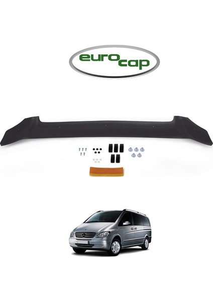 Mercedes Viano Ön Kaput Koruma Rüzgarlığı 3 mm Akrilik (Abs) Parlak Siyah Deflektör 2004-2011 fiyatları