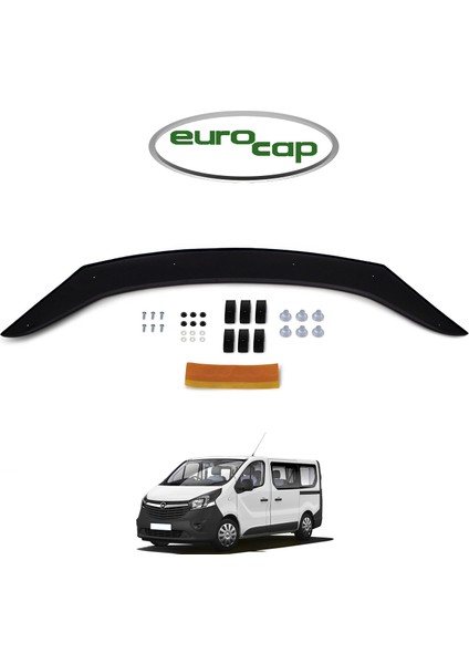 Opel Vivaro Ön Kaput Koruma Rüzgarlığı 3 mm Akrilik (Abs) Parlak Siyah Deflektör 2014-2018 fiyatları