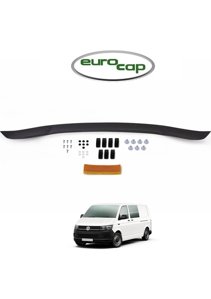 Volkswagen T6 Transporter Ön Kaput Koruma Rüzgarlığı 3 mm Akrilik Abs Parlak Deflektör 2015-2020