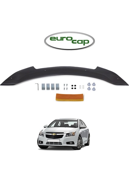Chevrolet Cruze Ön Kaput Koruma Rüzgarlığı 3 mm Akrilik (Abs) Parlak Siyah Deflektör 2008-16