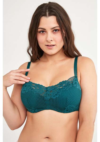 Petrol Yeşili Chiara Lace Sütyen