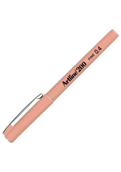 EK-200 Fineliner Ince Uçlu Keçeli Kalem 0.4 mm Aprıcot