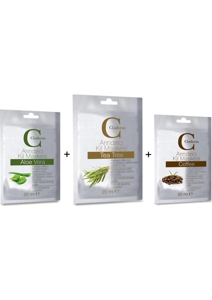 20 ml Aloe Vera-Tea Tree-Coffe Set
