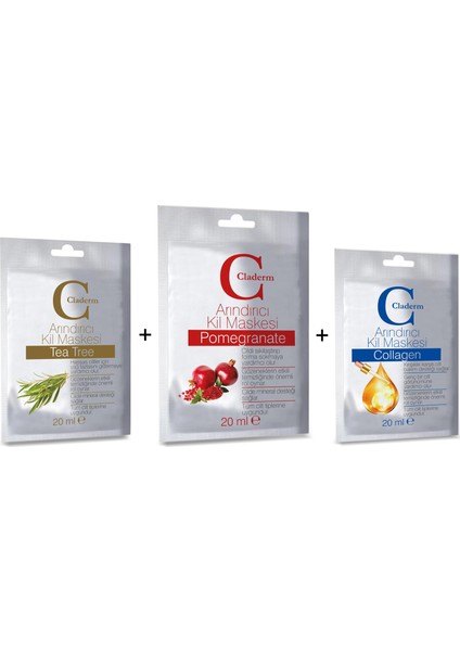 20 ml Tea Tree-Pomegranate-Collagen Set