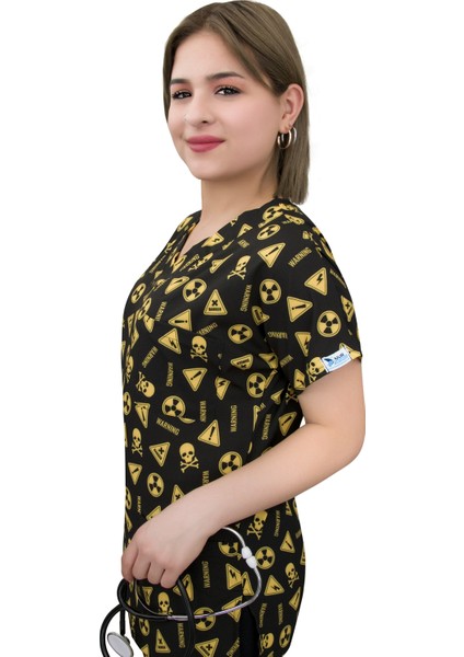 Forma Radyoloji Radyolog Temalı Likralı Tek Üst Forma modelleri