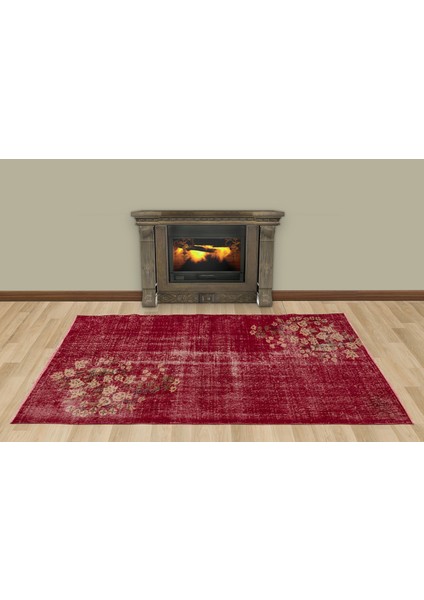 Vintage Eskitme El Dokuma Halı 120 x 207 cm 7359 fırsatları