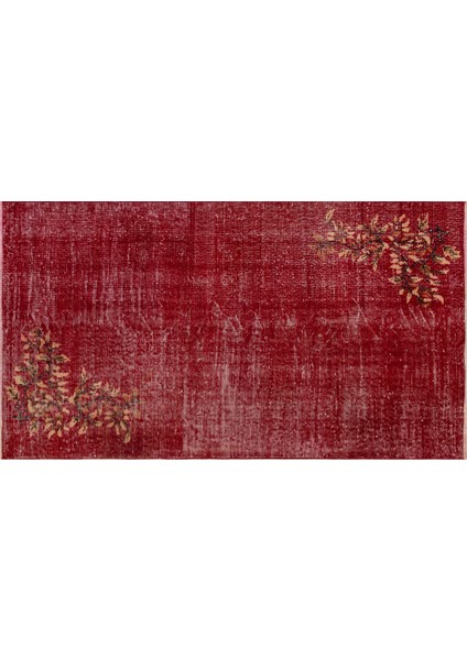Özel Vintage Eskitme El Dokuma Halı 113 x 205 cm 7373