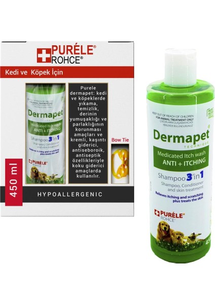 Dermapet Kremli Dermatolojik Kedi ve Köpek Şampuanı 450 ml